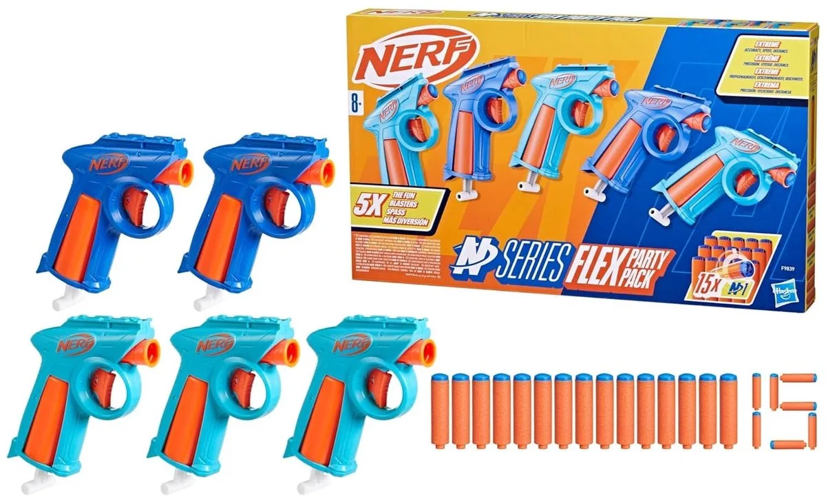 N-Series Flex - Party 5-Pack från Nerf – produktbild