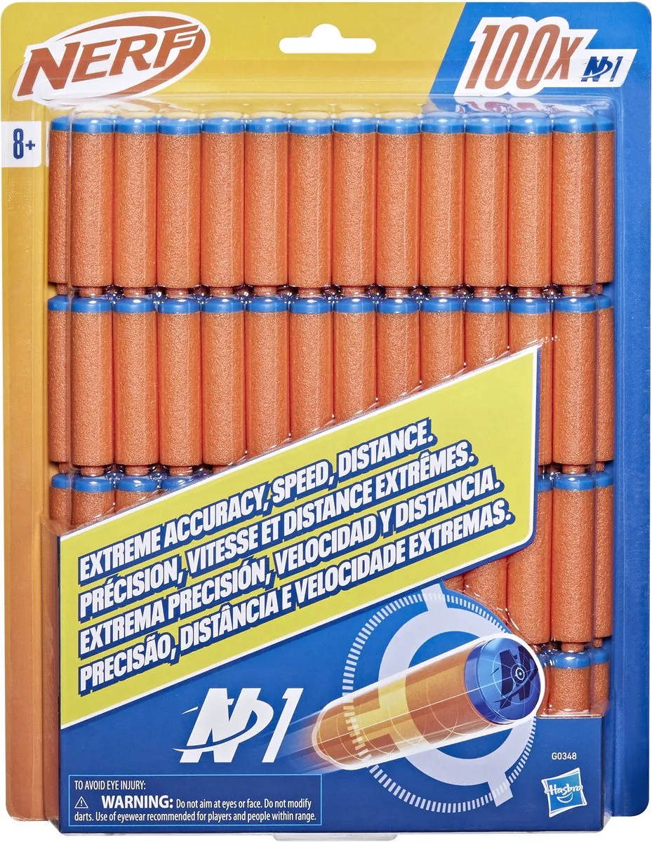 N Series N1-darts 100x van Nerf in Blauw – productfoto