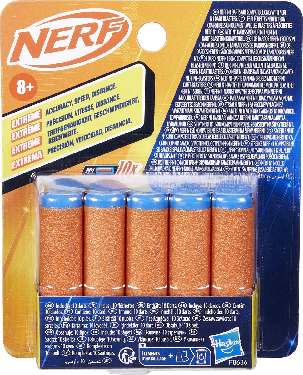 N Series N1 Refill pack - met 10 Officiële Nerf N1 Darts fra Nerf i Flerfarvet – produktbillede
