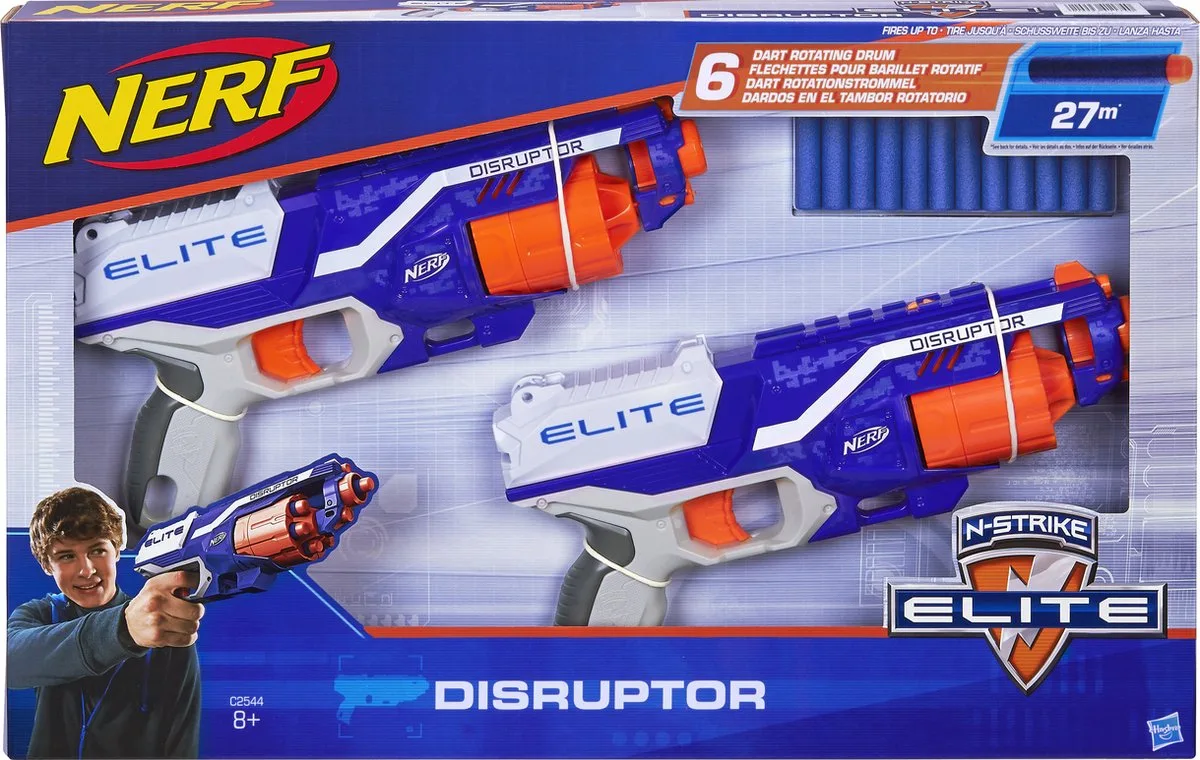 N-Strike Disruptor Duopack de Nerf en Multicolore – photo du produit