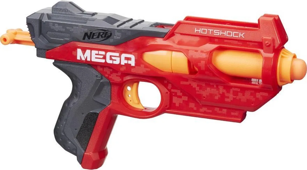 N-Strike Mega Hotshock - Blaster by Nerf in Red – product photo