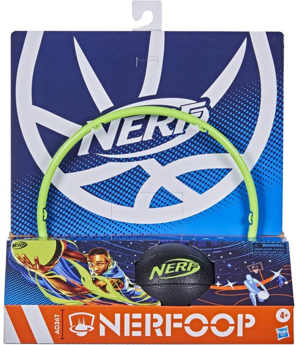 Nerfoop - Classic Mini Foam Basketball and Hoop de Nerf en Vert – photo du produit