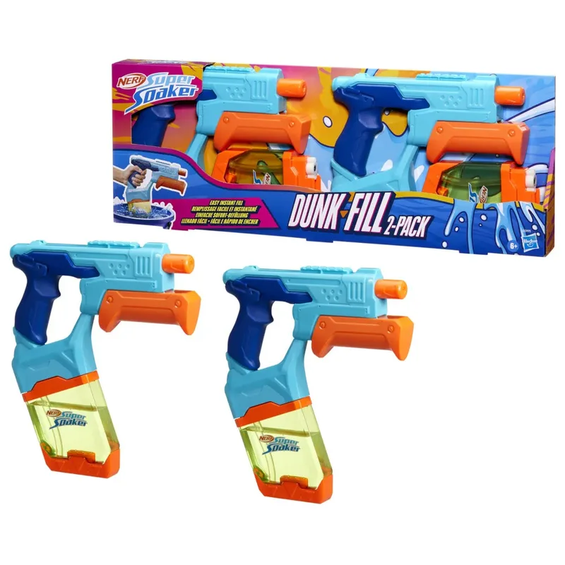 Super Soaker Dunk-Fill - Waterpistool - Duopack fra Nerf i Flerfarvet – produktbillede 5 af 6