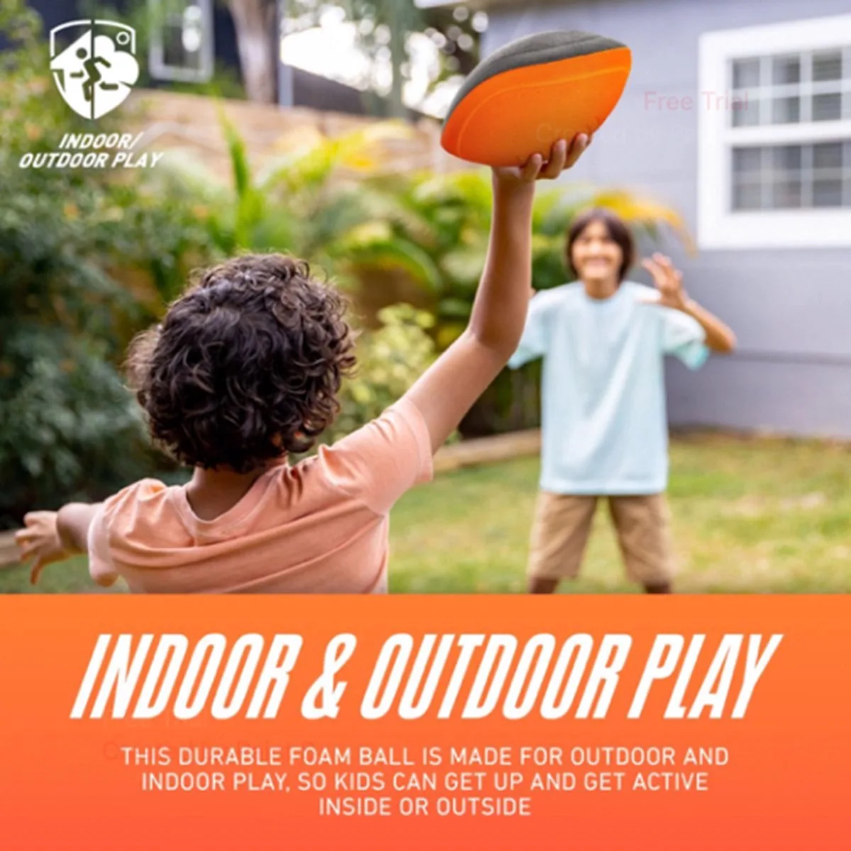 Turbo American Football junior van Nerf in Oranje – productfoto