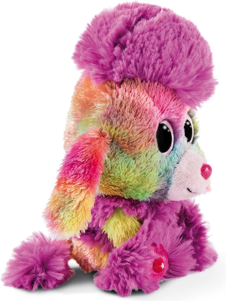 Knuffelhond Glubschis Poedel Junior 15 Cm Pluche van NICI in Paars – productfoto