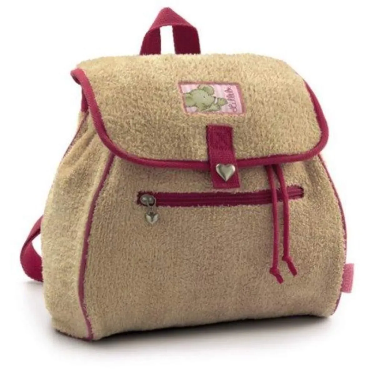 Maus Lillebi Plüschrucksack by NICI in Beige, Pink – product photo