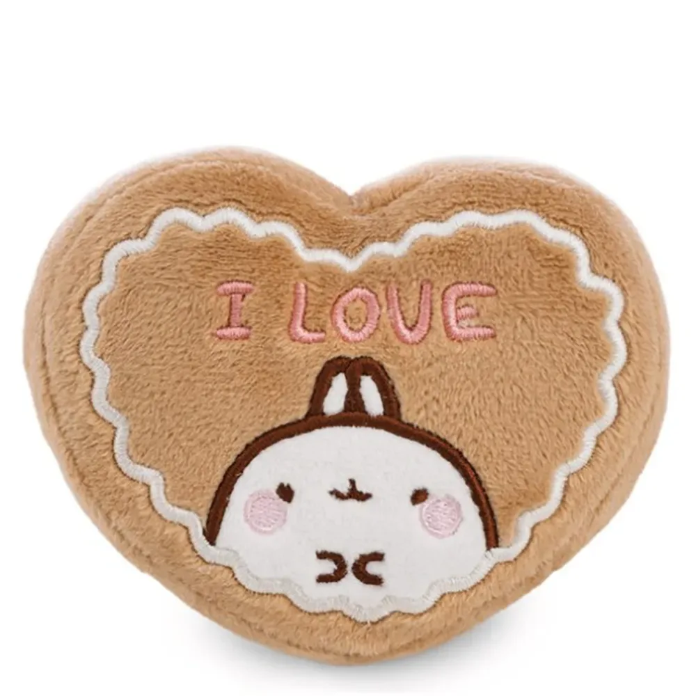 Nounours Molang Heart Jengibre 10 Cm de NICI – photo du produit