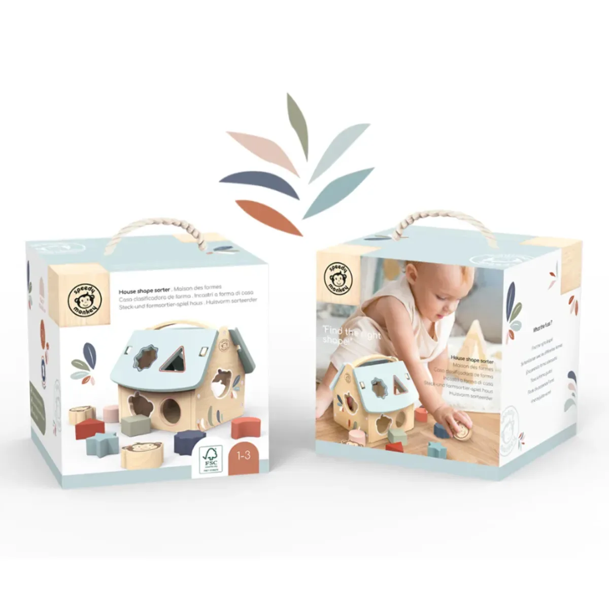 SP100 Steck- und Formsortier-Spielhaus 20x17,5x20cm de NICI – photo du produit