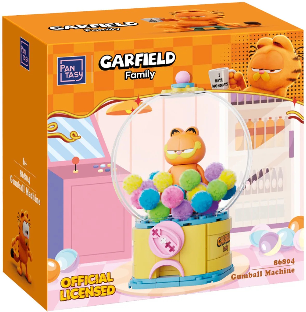 Garfield Kauwgomballen machine - 86804 - - ONESIZE från Pantasy i Flerfärgad – produktbild