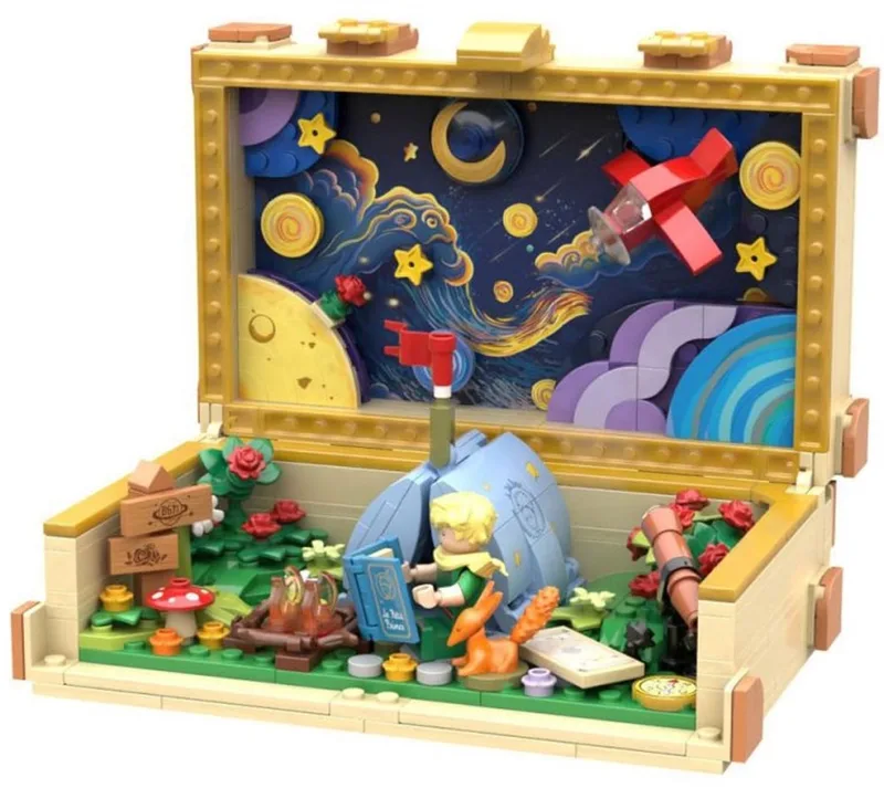Pantasy, 3D Bouwblokjes, Le Petit Prince, Suitcase, 86311, 17,3x6,9x10,3cm van Pantasy in Multicolor – productfoto