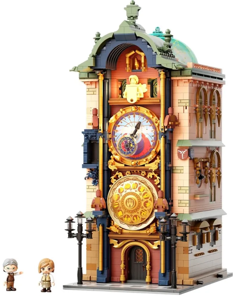 Pantasy, 3D Bouwblokjes, Modular Building, Prague Astronomical Clock, 85045, 19x25,6x41,8cm de Pantasy en Multicolor – photo du produit