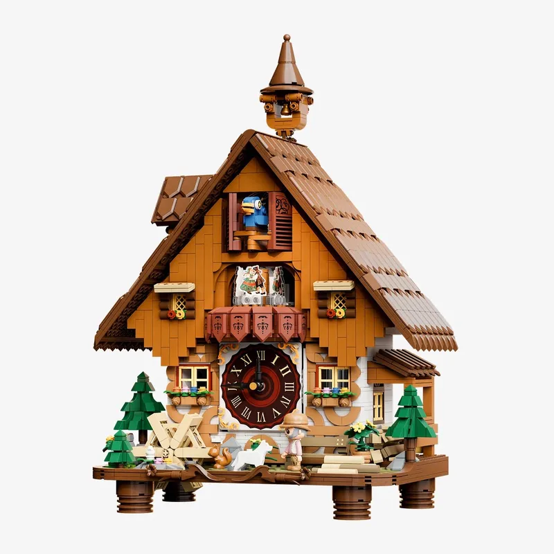 Pantasy, 3D Bouwblokjes, Retro collection, Cuckoo Clock, 85027, 30,6x17,7x59,1cm von Pantasy in Bruin – Produktfoto