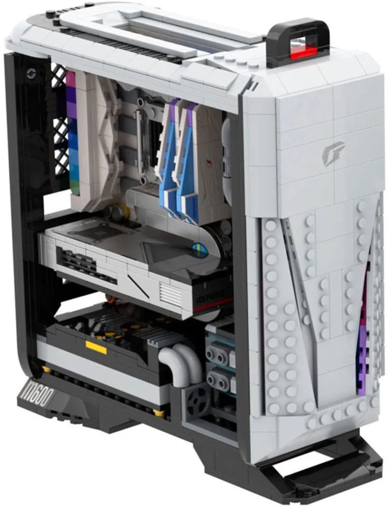Pantasy 85004 Retro Classic Gaming PC bouwset | Mega icons creator modelbouw | Console computer constructie educatief speelgoed bouwpakketten voor volwassenen & kinderen | DIY PC expert behuizing | Bouwdoos met 1010 bloks de Pantasy en Retro – Gaming Desktop – photo du produit