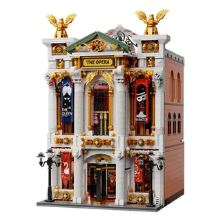 Pantasy 85019 The Opera Theater bouwset incl 5 minifigures | Classic Creator Modular Building | Expert Architecture Modelbouw | Technisch Educatief Speelgoed voor volwassenen & kinderen | DIY gebouwen geschikt voor Lego | Bouwdoos met 3518 bouwstenen de Pantasy en Architecture Opera, 3518 bouwblokken – photo du produit 3 sur 3