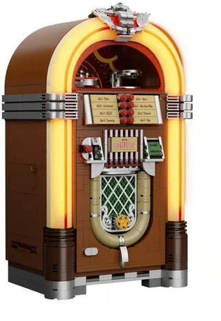 Pantasy 85020 Classi Retro Jukebox bouwset | Mega icons creator modelbouw | Console computer constructie educatief speelgoed bouwpakketten voor volwassenen & kinderen | DIY expert muziekdoos gechikt voor lego | Bouwdoos met 1273 bloks van Pantasy in Retro – Jukebox – productfoto 1 van 5