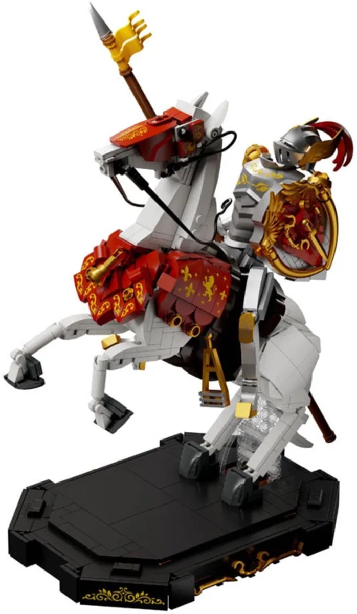 Pantasy 85030 Ridder op paard bouwset | Minifigure creator modelbouw | Technisch constructie educatief speelgoed bouwpakketten voor volwassenen & kinderen | DIY expert anime manga decoratie gechikt voor lego | Bouwdoos met 905 bloks van Pantasy in Action Figure – Knight on horse – productfoto