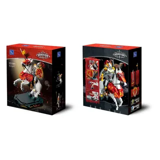 Pantasy 85030 Ridder op paard bouwset | Minifigure creator modelbouw | Technisch constructie educatief speelgoed bouwpakketten voor volwassenen & kinderen | DIY expert anime manga decoratie gechikt voor lego | Bouwdoos met 905 bloks by Pantasy in Action Figure – Knight on horse – product photo 3 of 3
