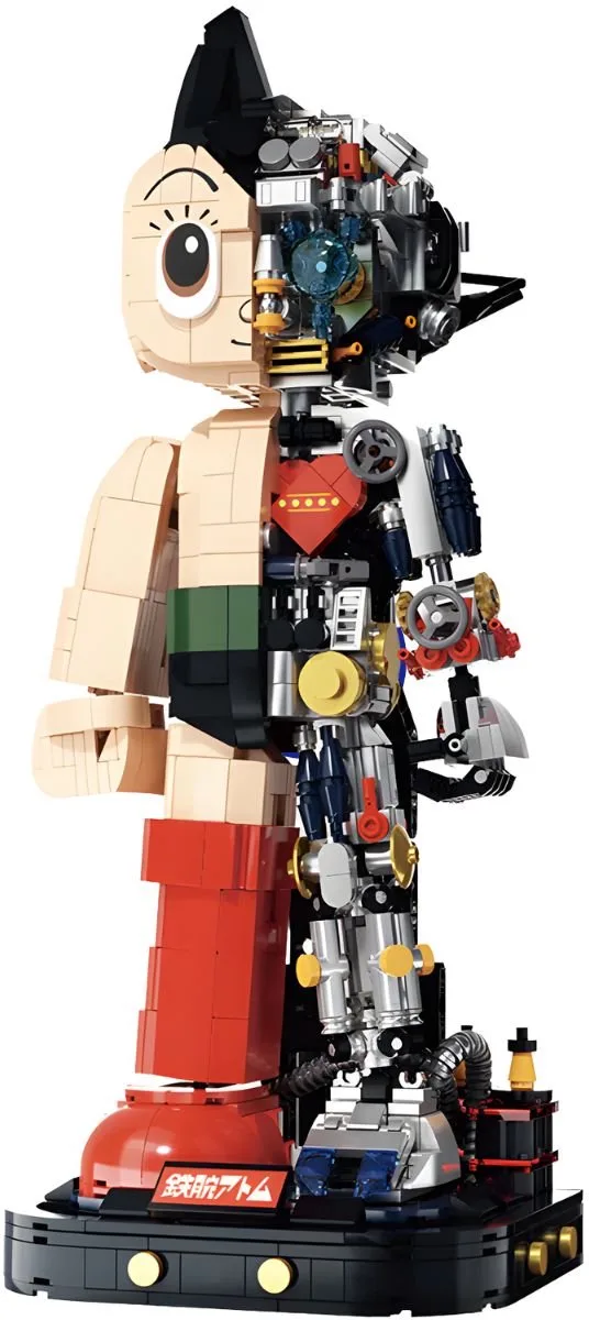 PANTASY 86203 Astro Boy bouwset | Mega icons creator modelbouw | Technisch Mecha robot constructie educatief speelgoed bouwpakketten voor volwassenen & kinderen | DIY expert anime manga figure decoratie gechikt voor lego | Bouwdoos met 1250 bloks van Pantasy in Action Figure – Astro Boy – productfoto