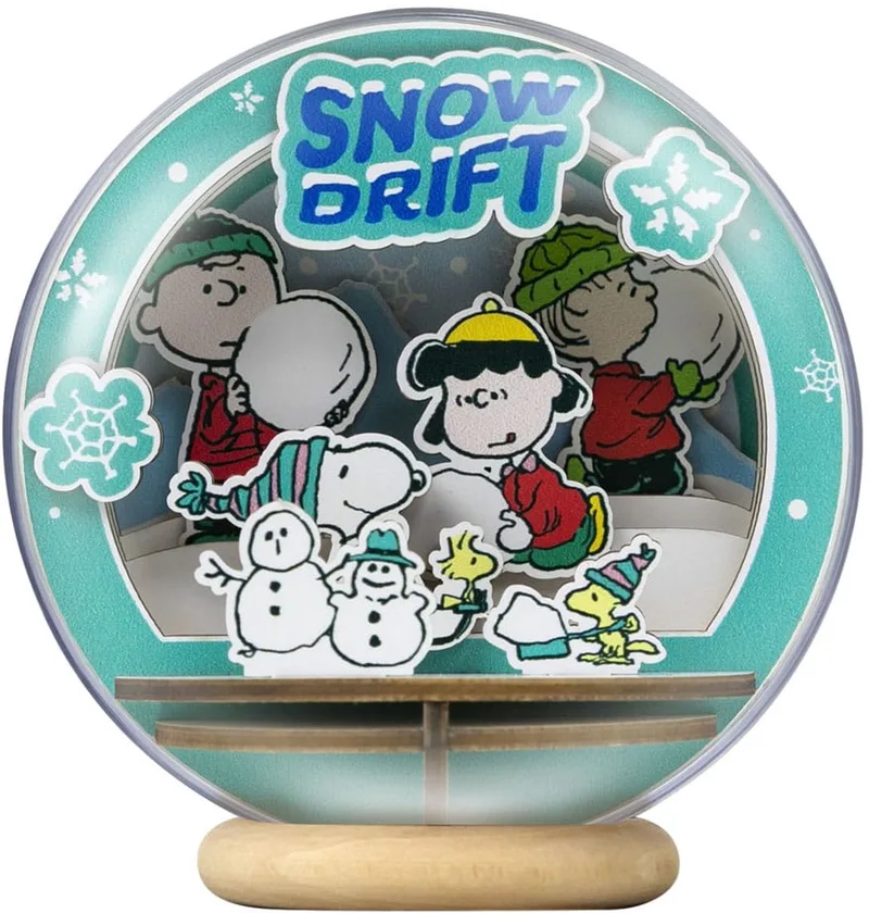 Peanuts Puremind Model Kit Wooden Theater Globe Snow Drift Model Kits van Pantasy in Multi – productfoto