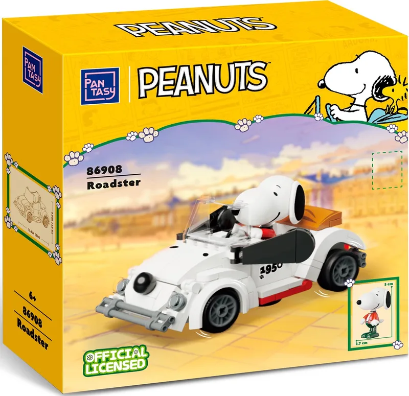 Snoopy Roadster - 86908 - - ONESIZE van Pantasy in Zwart – productfoto