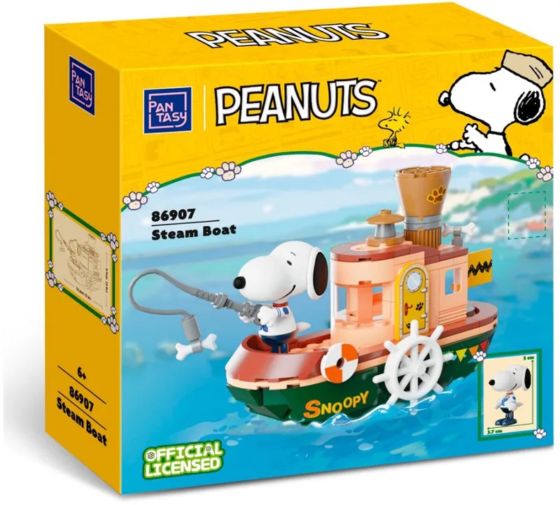 Snoopy Stoomboot - 86907 - - ONESIZE van Pantasy in Geel – productfoto