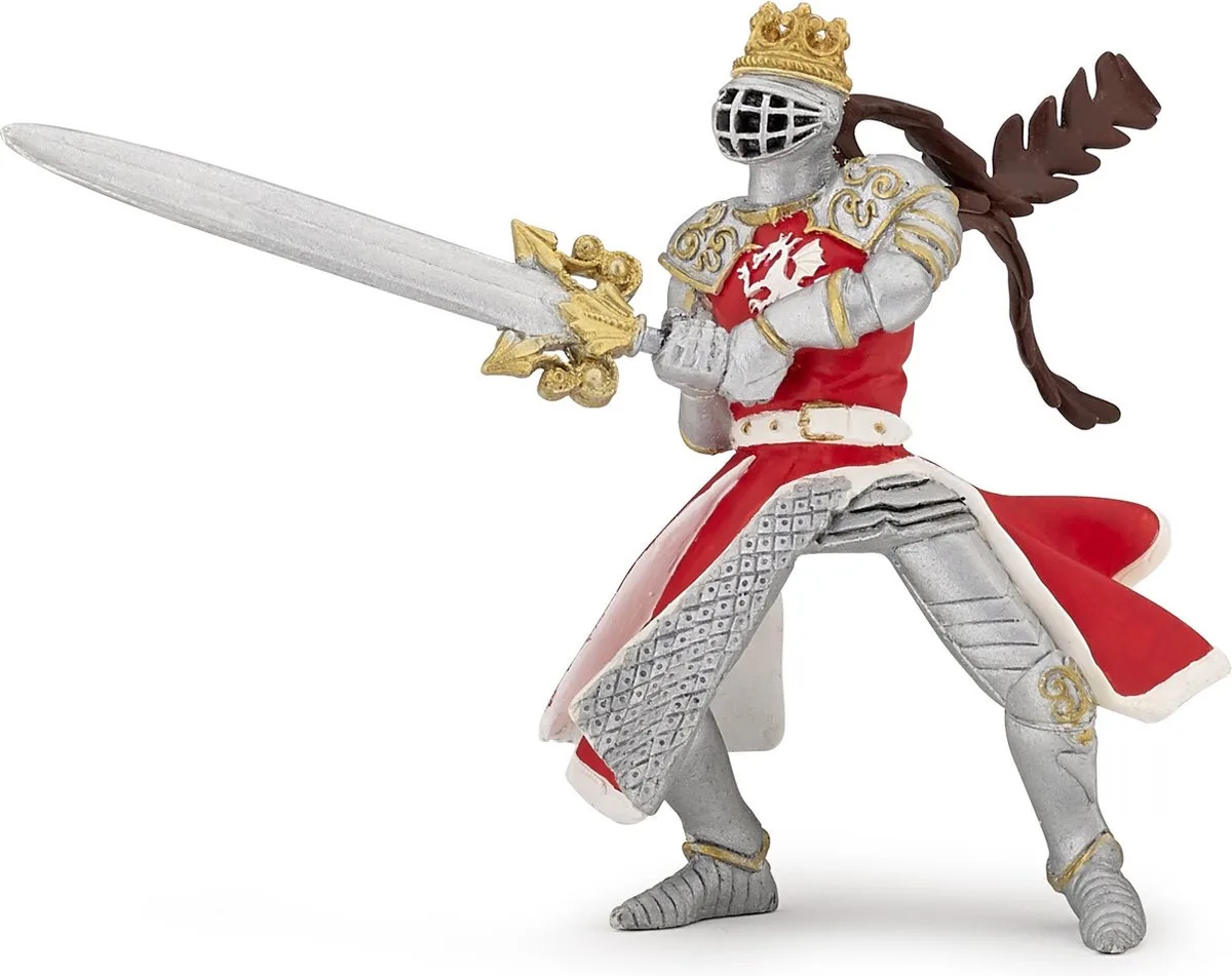 Action Figure Dragon King with sword 7 x 12 x 9,5 cm van Papo in Bruin – productfoto