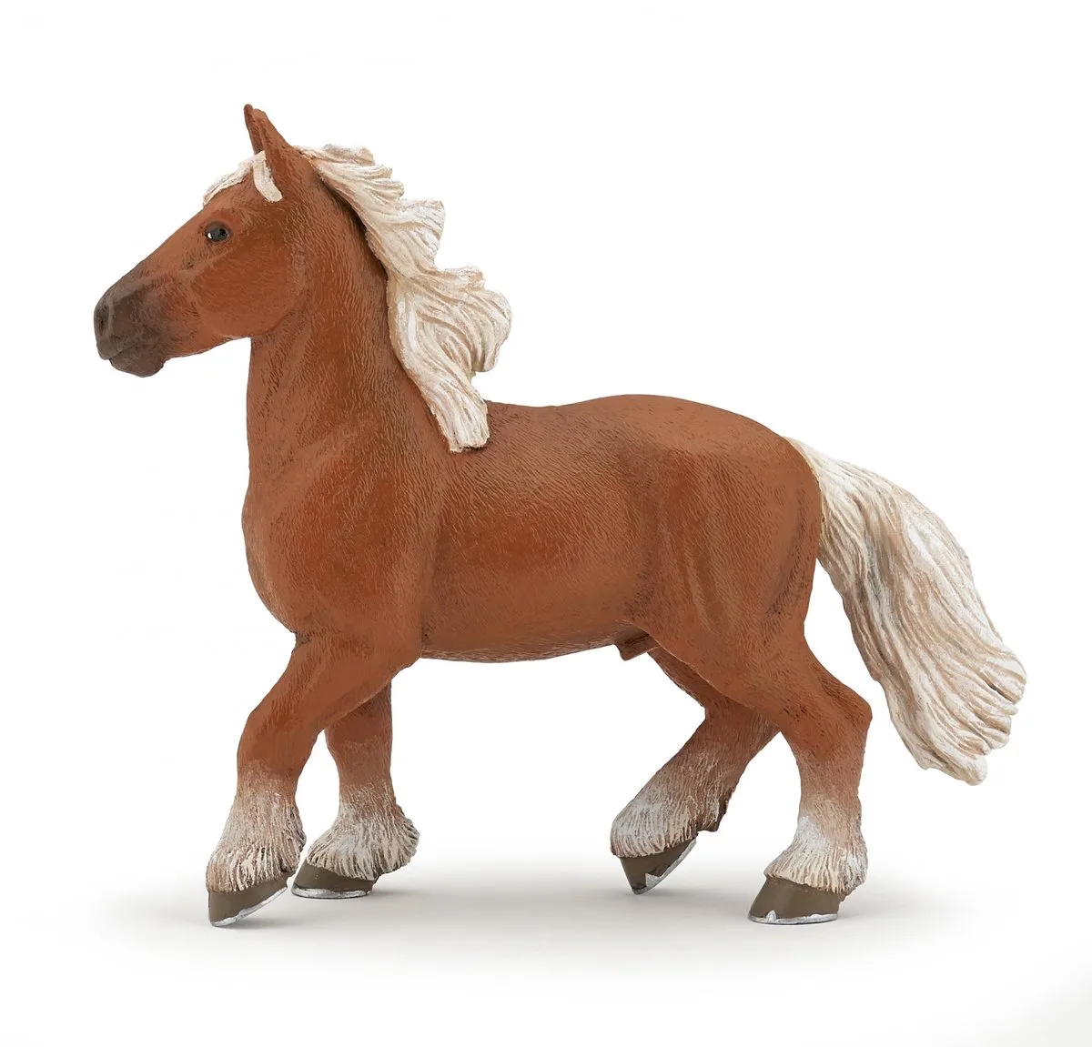 Horses Comtois Paard 51555 van Papo in Bruin, Wit – productfoto