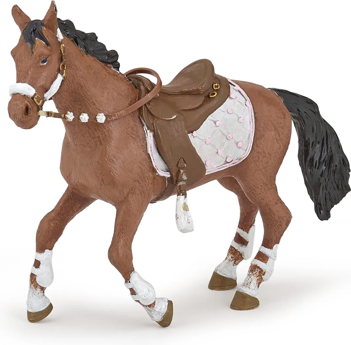 Horses Winter Ruiter Meisje Paard 51553 van Papo in Bruin – productfoto