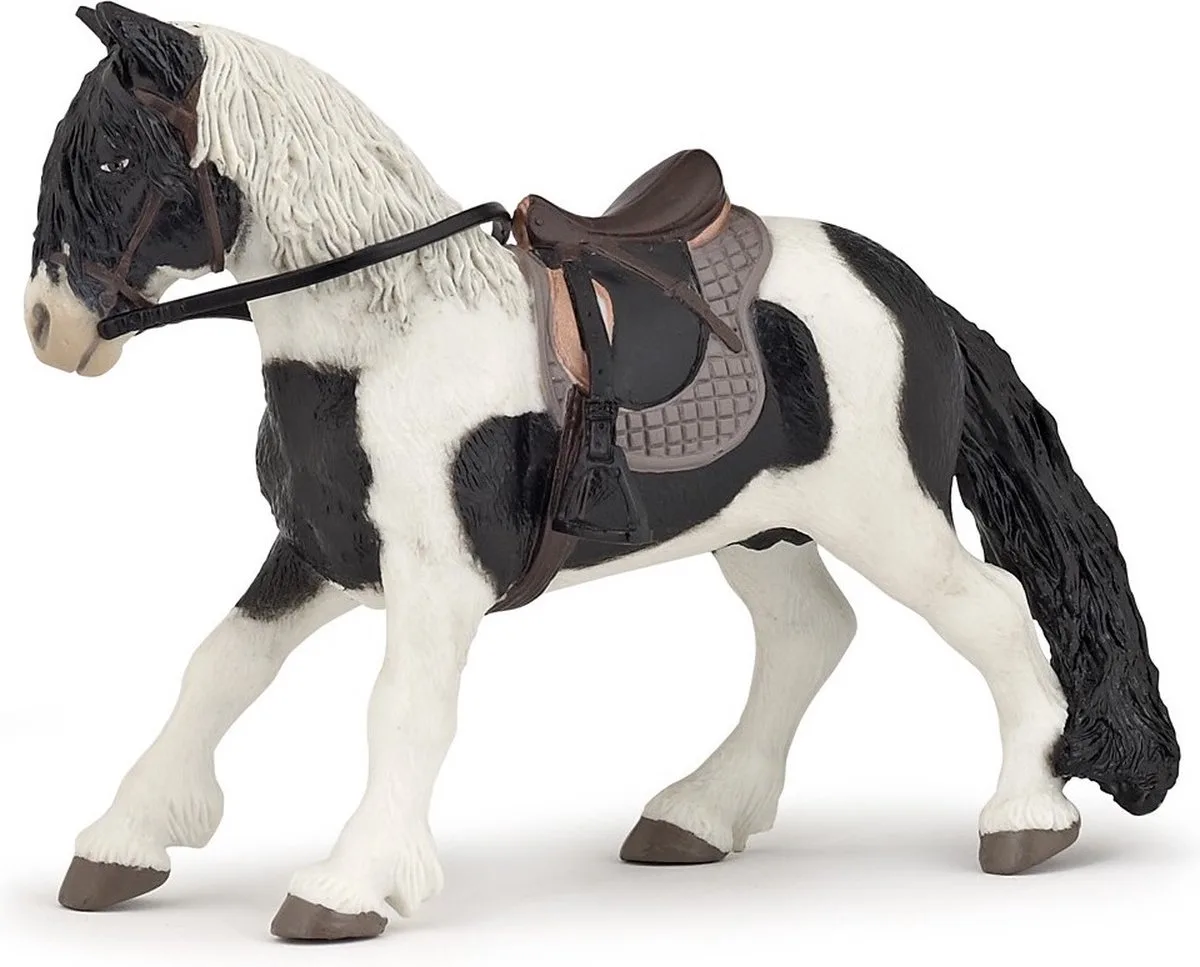 Paard - Pony met zadel van Papo in Meerkleurig – productfoto