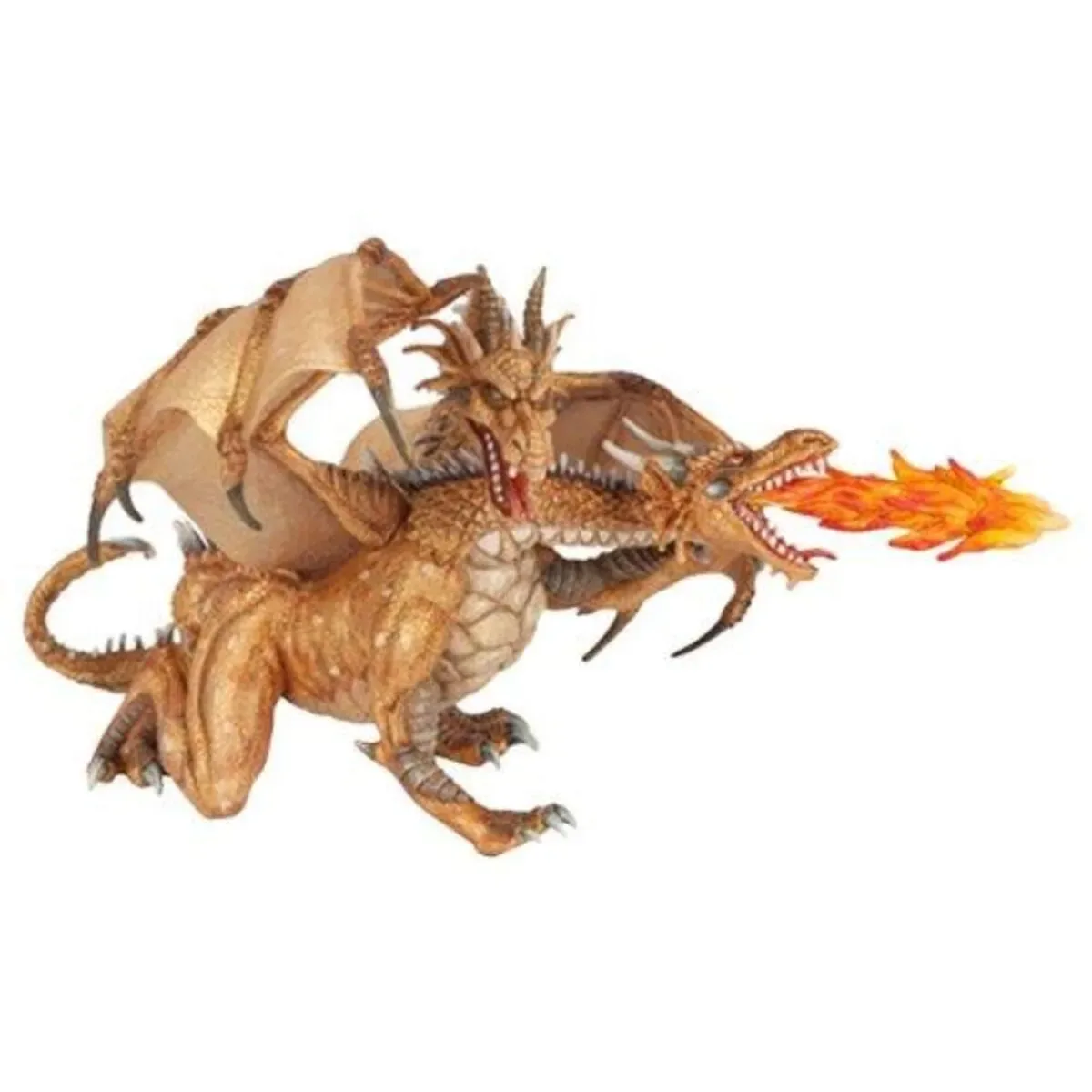 Papo 38938 Zweiköpfiger Drache de Papo en Or – photo du produit