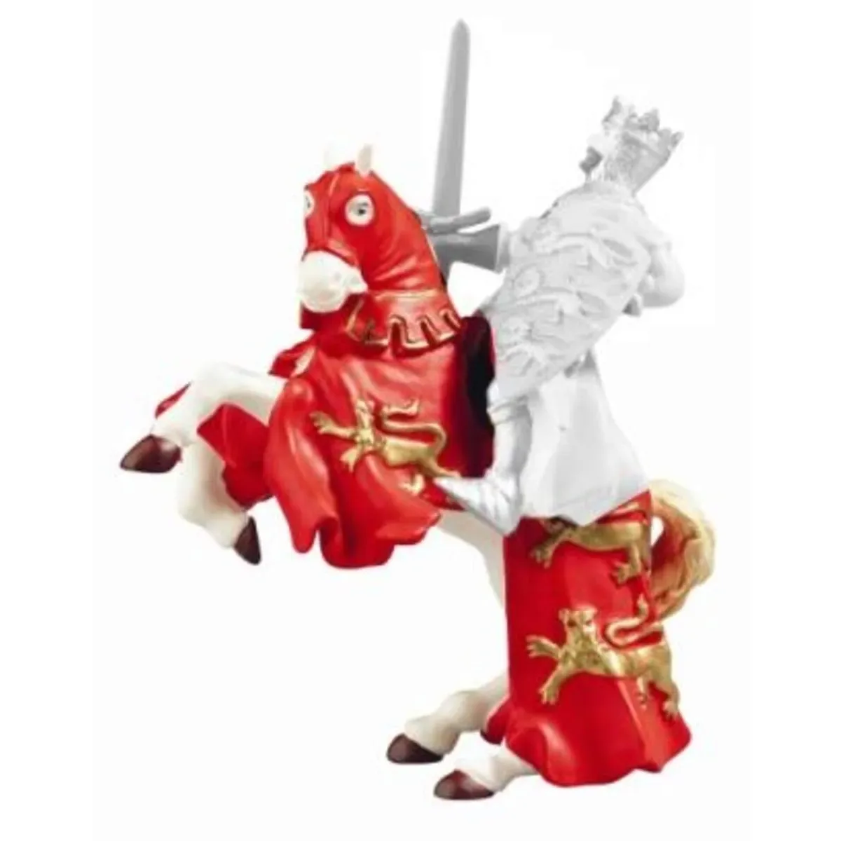 Papo 39340 Pferd von Richard Löwenherz de Papo en Rouge – photo du produit