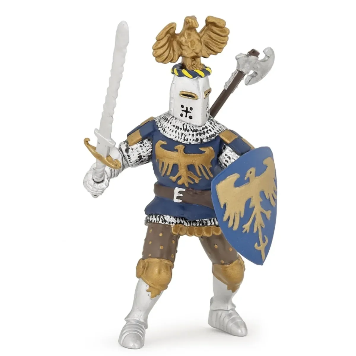 Papo 39362 Spielfigur Ritter mit Adlerhelm blau 7cm fra Papo – produktbillede