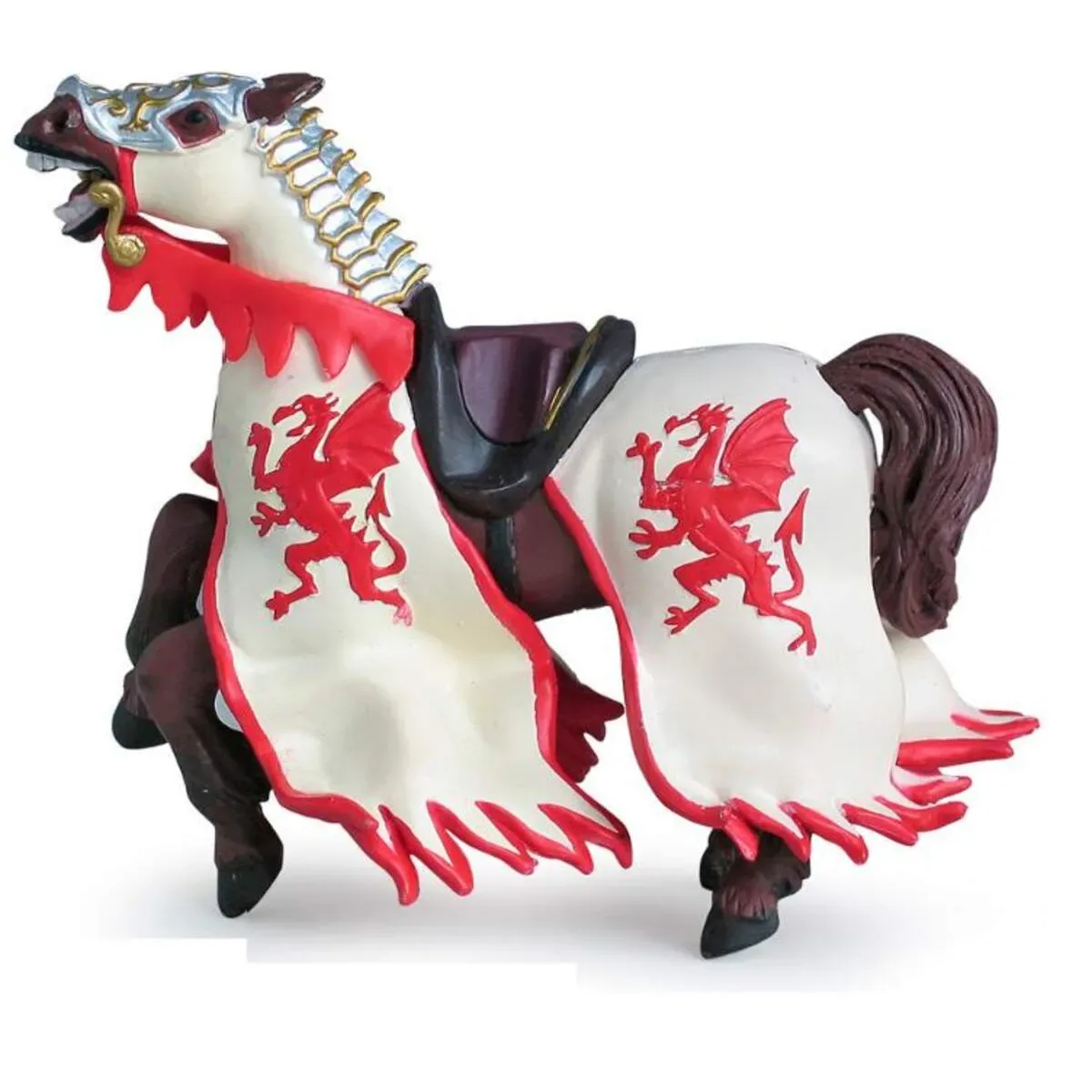 Papo 39388 Pferd des Drachenkönigs de Papo en Rouge – photo du produit