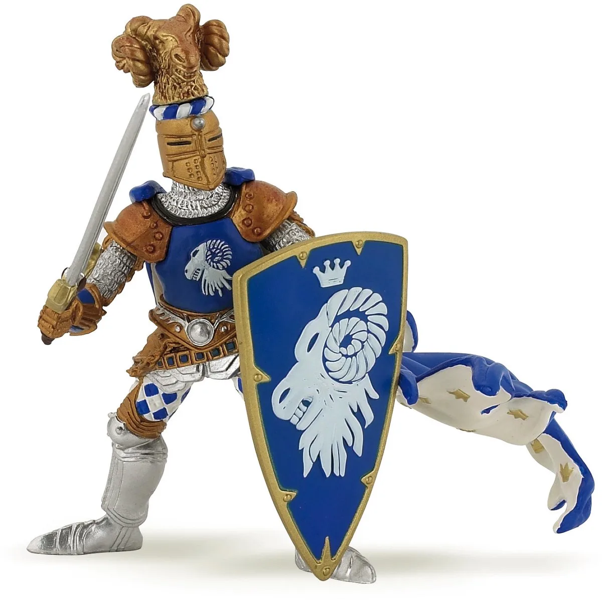 Ridder in blauw fra Papo i "blauw – produktbillede