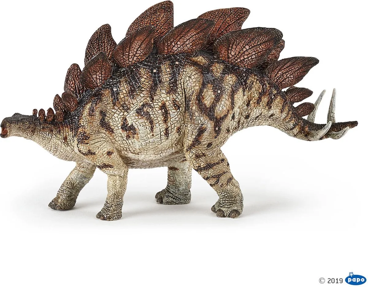 Speelfiguur - Dinosaurus - Stegosaurus - Bont fra Papo i Flerfarvet – produktbillede
