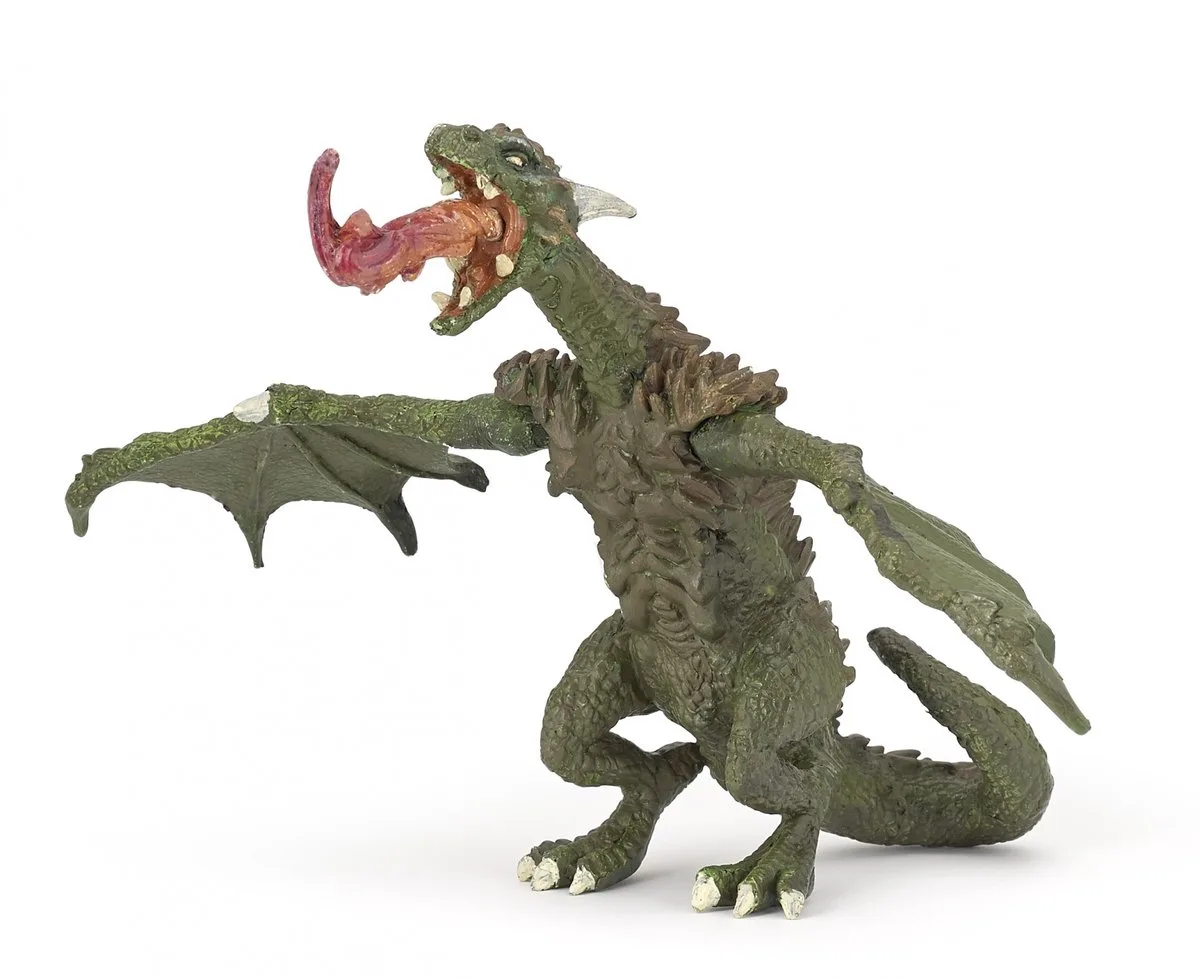 Speelfiguur - Fantasie - Draak - Met bewegende armen från Papo i Flerfärgad – produktbild