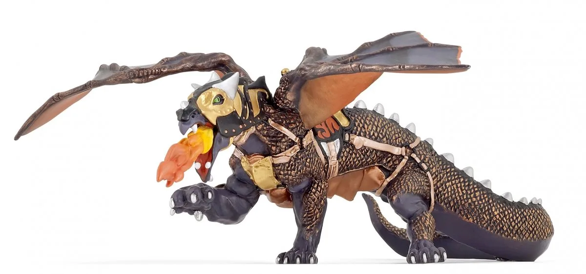Speelfiguur - Fantasie - Draak - Van de duisternis de Papo en Multicolore – photo du produit