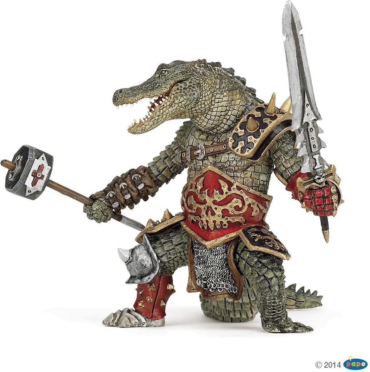 Speelfiguur - Fantasie - Mutant - Krokodilman van Papo in Meerkleurig – productfoto