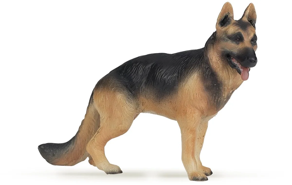 Speelfiguur - Huisdier - Hond - Duitse herder von Papo in Mehrfarbig – Produktfoto