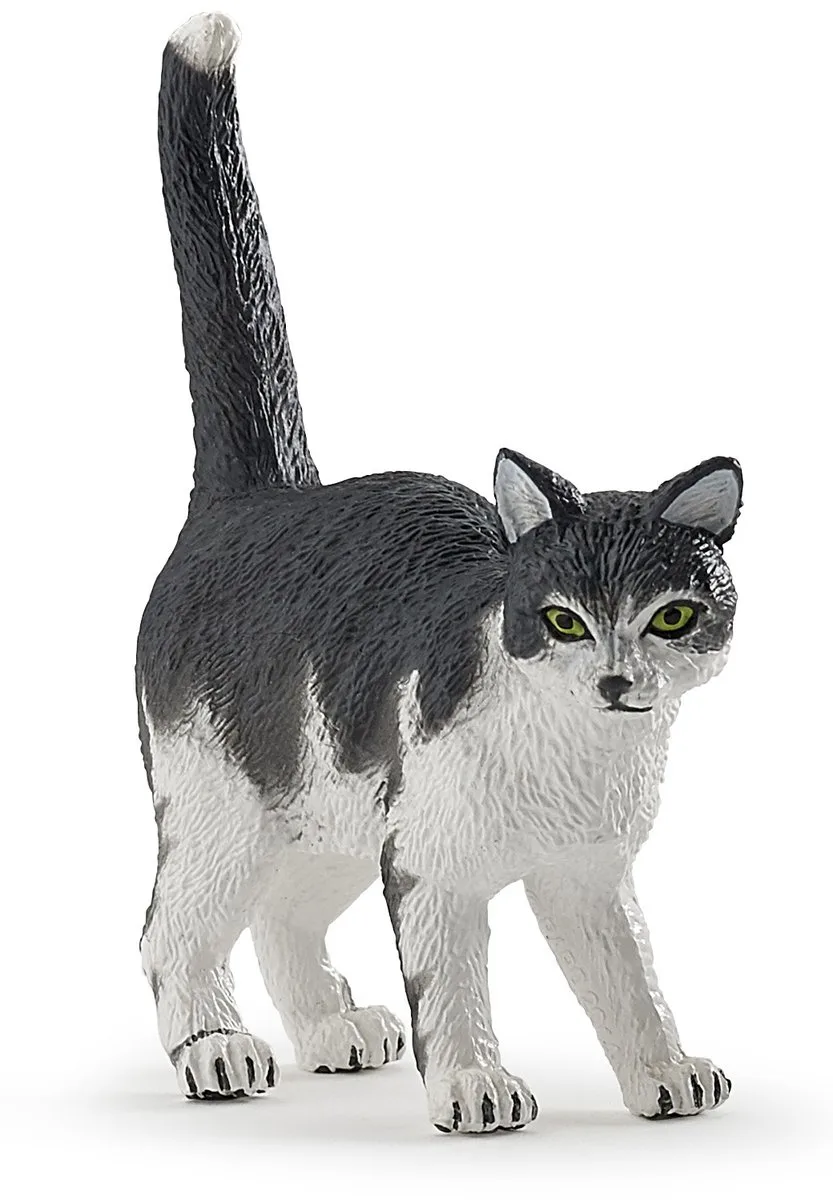 Speelfiguur - Kat - Zwart wit* de Papo en Multicolore – photo du produit
