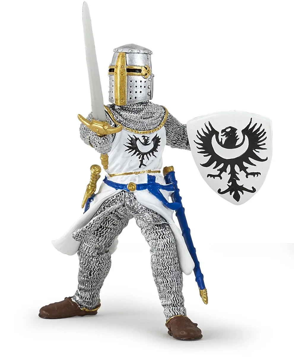 Speelfiguur - Mens - Ridder - Witte ridder met zwaard by Papo in Multicolour – product photo