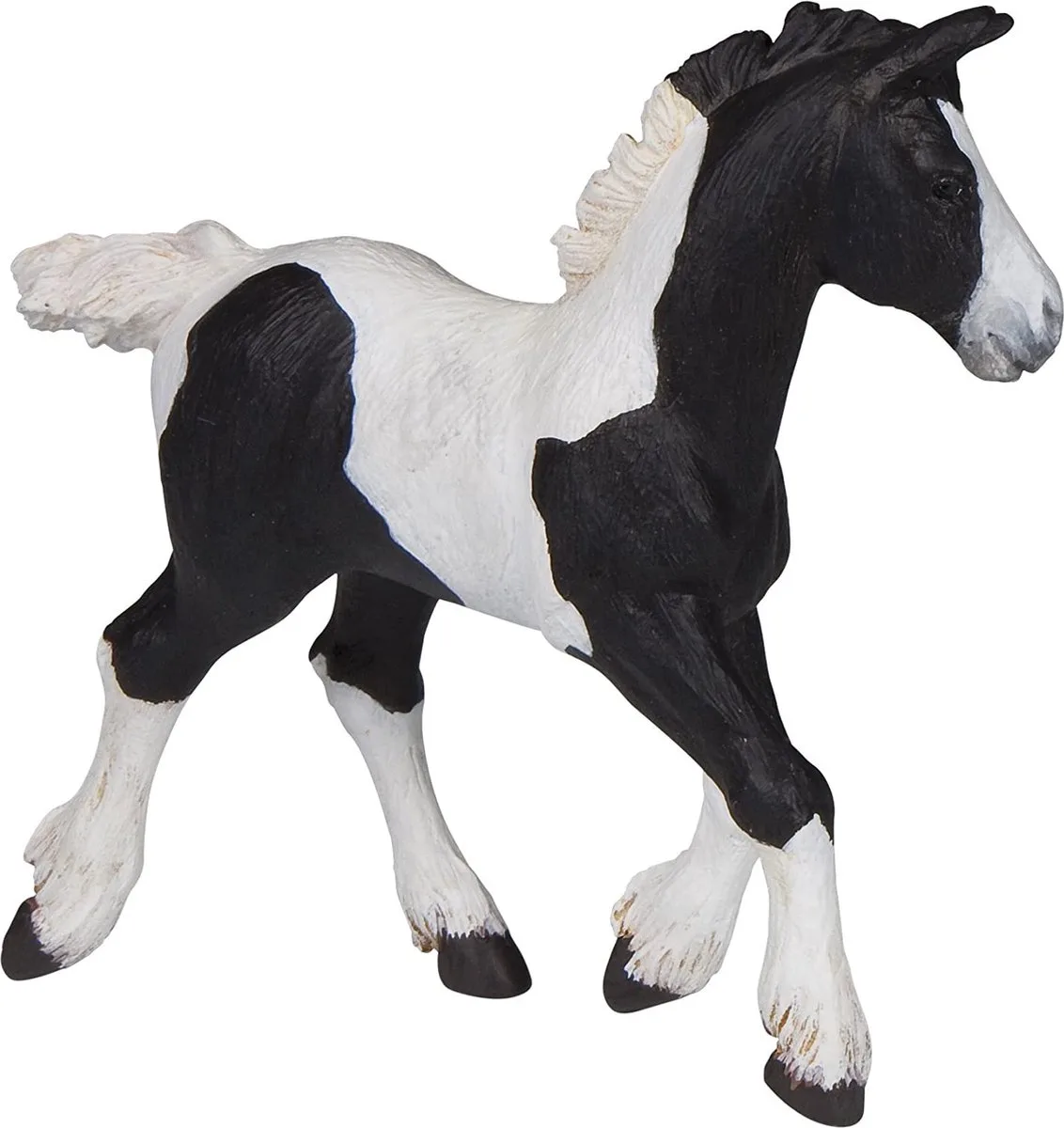 Speelfiguur - Paard - Iers Cob - Veulen - Zwart de Papo en Veilen Iers Cob – photo du produit