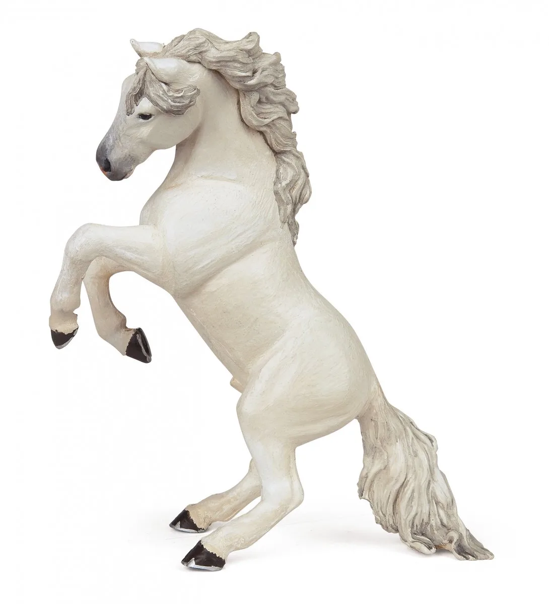 Speelfiguur - Paard - Steigerend - Wit fra Papo i Flerfarvet – produktbillede
