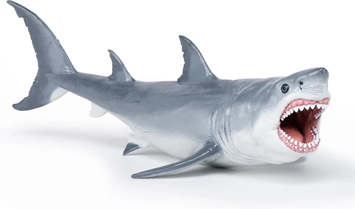 Speelfiguur Prehistorisch dier Megalodon . 55087-D59 de Papo en Gris, Blanc – photo du produit