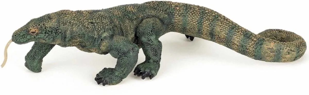 Speelfiguur - Reptiel - Komodovaraan van Papo in Meerkleurig – productfoto