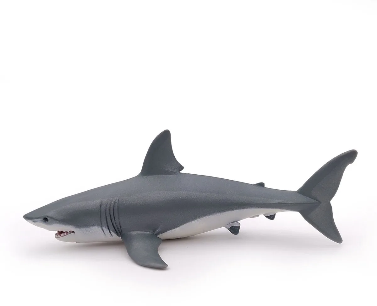 Speelfiguur - Waterdier - Witte haai fra Papo i "witte – produktbillede
