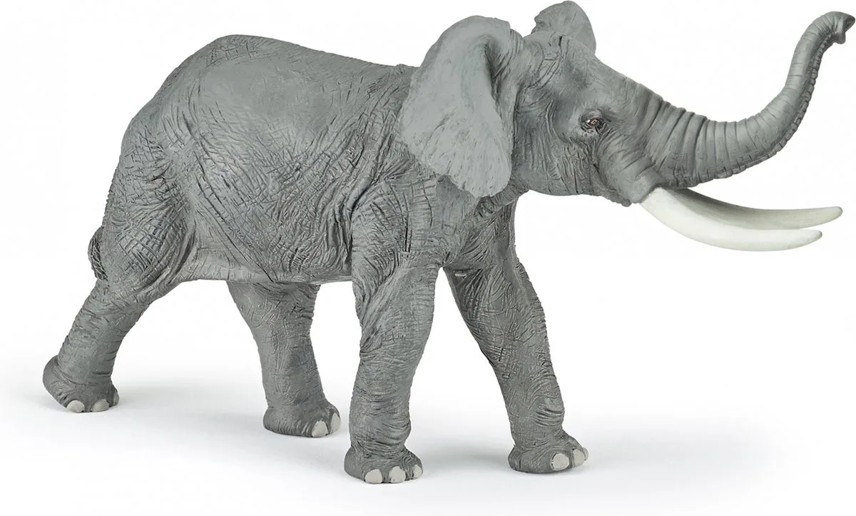 Speelfiguur - Wild dier - Afrikaanse olifant - Trompetterend von Papo in Mehrfarbig – Produktfoto