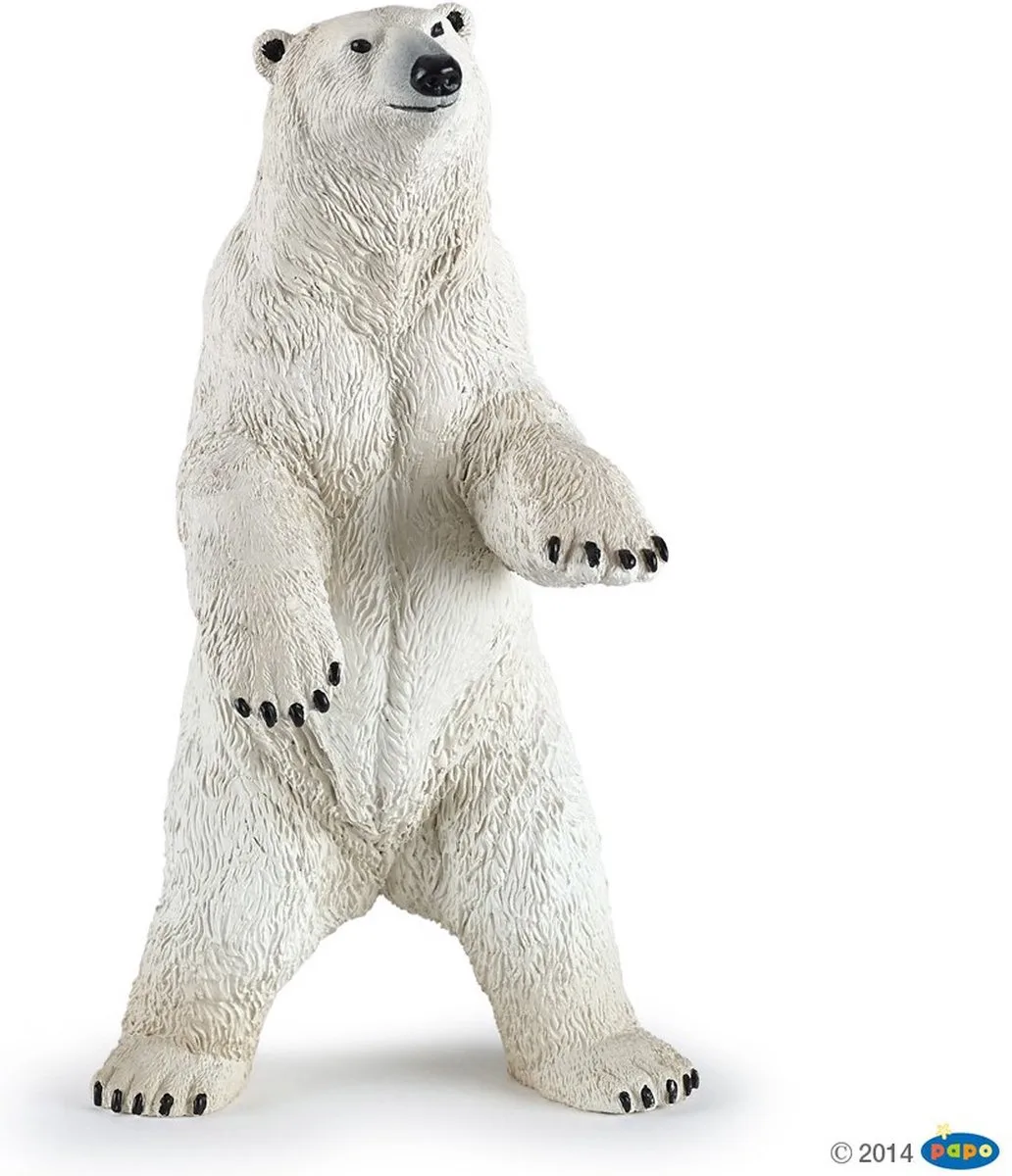 Speelfiguur - Wild dier - IJsbeer - Staand de Papo en Multicolore – photo du produit