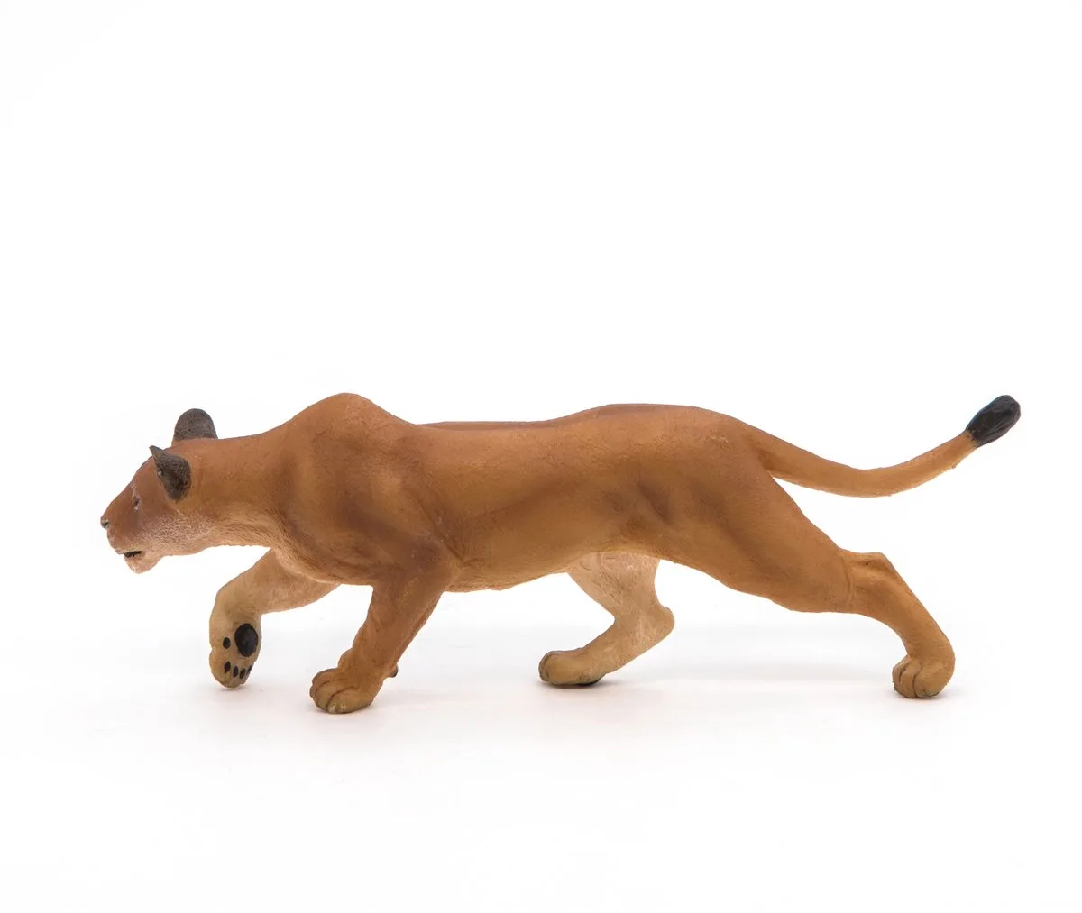 Speelfiguur - Wild dier - Leeuwin - Jagend de Papo en Marron – photo du produit
