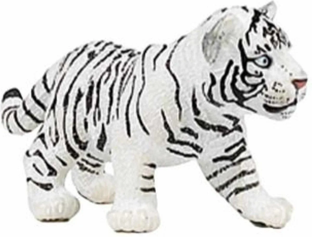 Speelfiguur - Wild dier - Tijger - Welp - Wit von Papo in "witte – Produktfoto